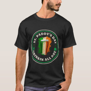 T-shirt Bière Irlandaise Drapeau Irlande St Patrick Jour B