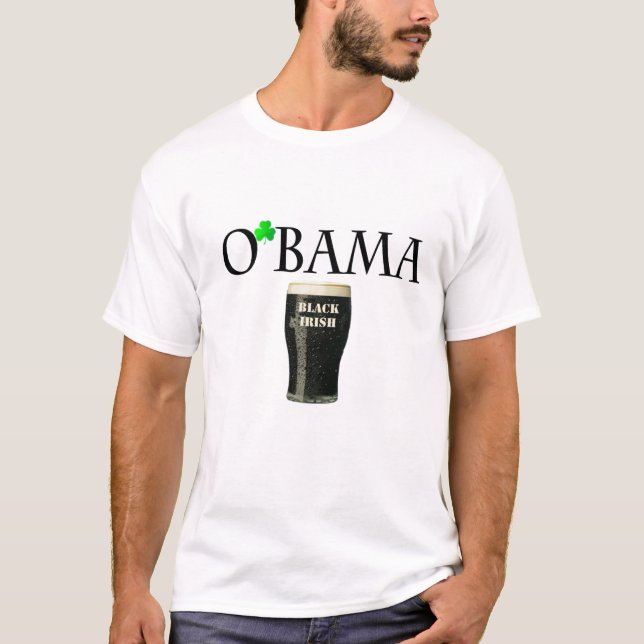 T-shirt Bière irlandaise noire d'Obama (Devant)