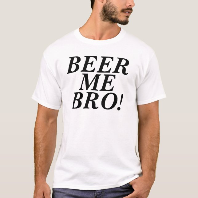 T-shirt Bière je Bro (Devant)
