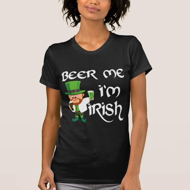 T-shirt Bière je, je suis irlandais (Devant)