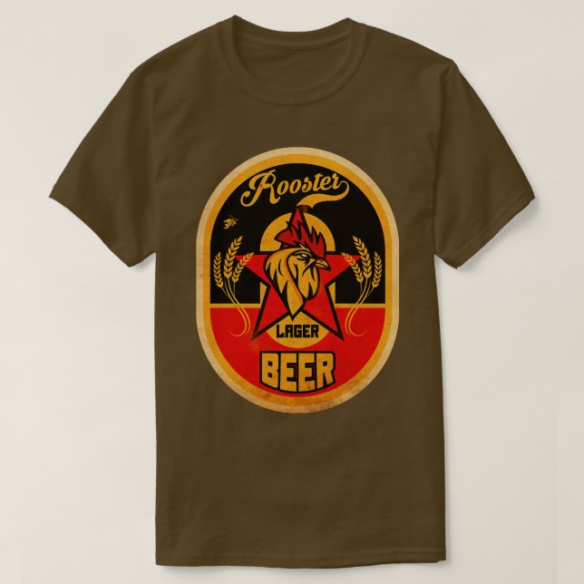 T-shirt Bière Lager Rooster (Design devant)