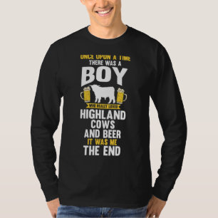 T-shirt Bière Mens Et Vaches Highland