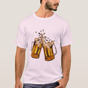 T-shirt biere mousse binouse chope verre alcool 171023_B