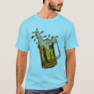 T-shirt biere mousse binouse chope verre alcool 17102_B