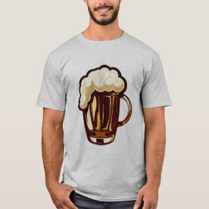 T-shirt biere mousse binouse verre alcool 211_A