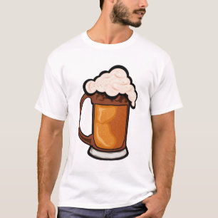 T-shirt biere mousse binouze alcool verre chope 611_A