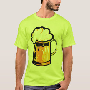 T-shirt biere mousse chope binouze alcool verre 1610_Z