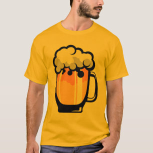 T-shirt biere mousse chope binouze alcool verre 2310_U