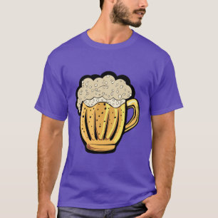 T-shirt biere mousse chope verre binouze alcool 310_I