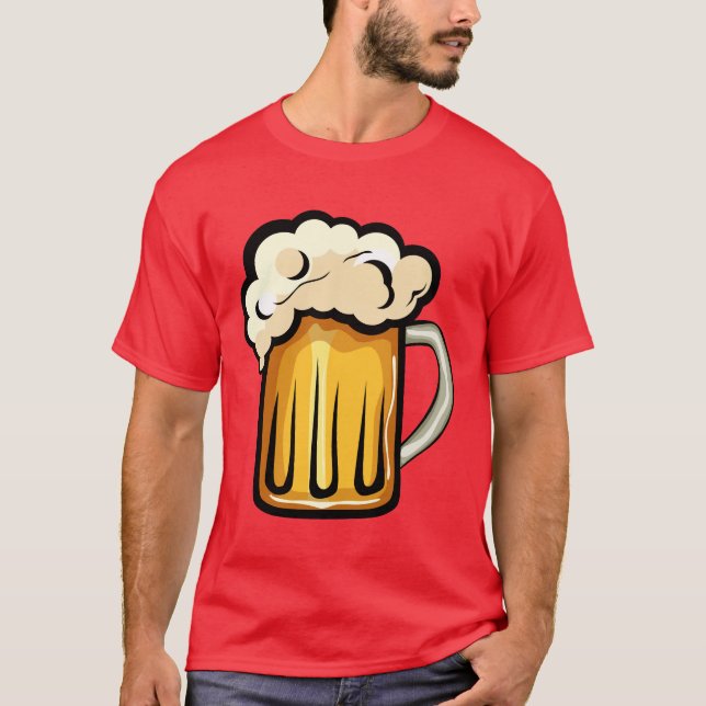 T-shirt biere mousse verre binouze alcool apero chope 20 (Devant)