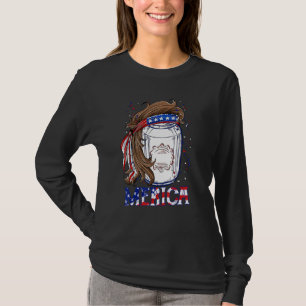 T-shirt Bière Mullet Merica 4 Juillet Jour de boire de la