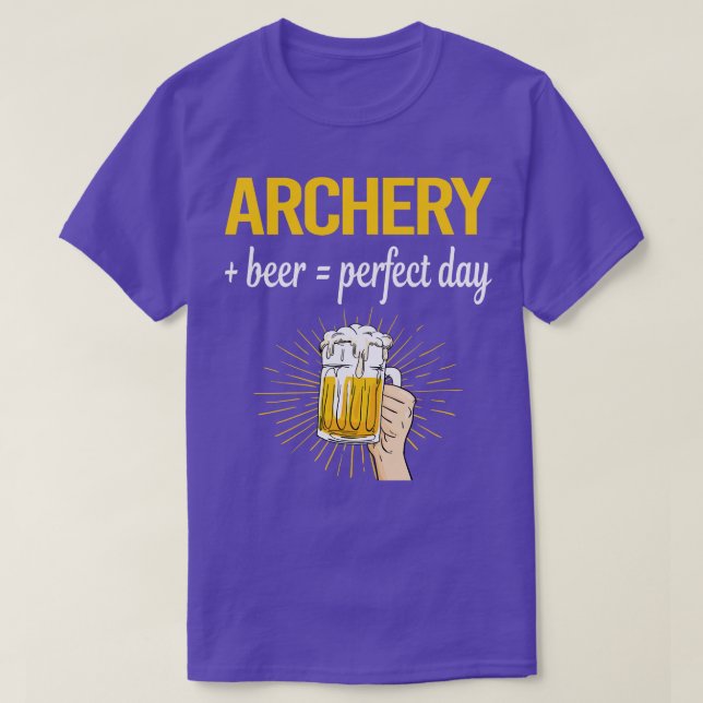 T-shirt Bière Parfait Jour Archer Archer Flèches Flèches F (Design devant)