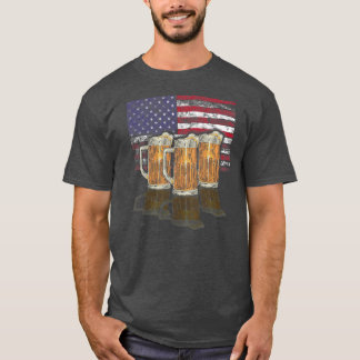 T-shirt Bière Patriotique 4 juillet Bière Américaine