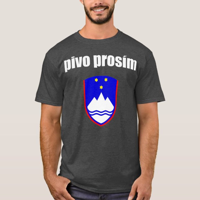 T-shirt Bière Pivo Prosim S'Il Vous Plaît En Slovénie Slov (Devant)