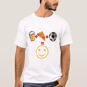 T-shirt biere pizza foot football sourire smile humour alc