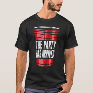 T-shirt Bière Pong La fête est arrivée Game Bière Pong