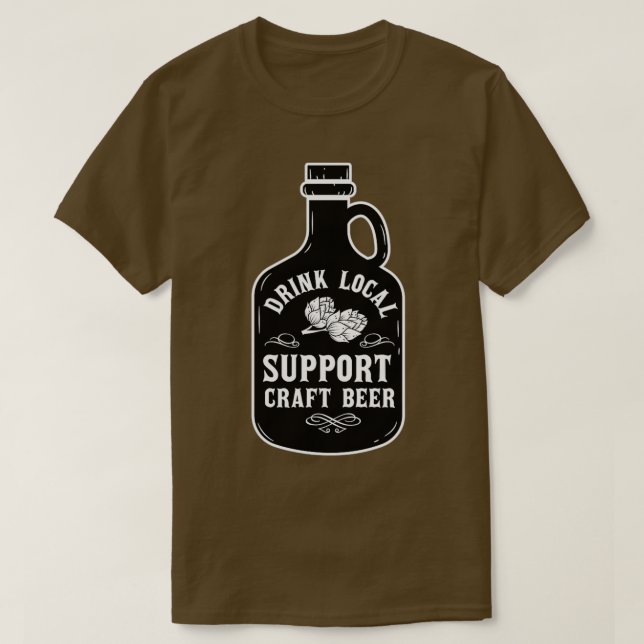 T-shirt bière pour hommes femmes artisanat bière buveuse (Design devant)