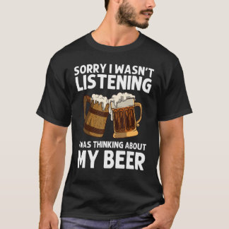 T-shirt Bière pour hommes femmes boivent une boisson alcoo