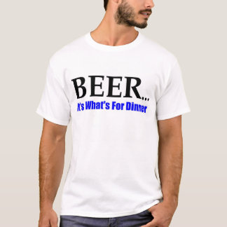 T-shirt Bière pour le dîner
