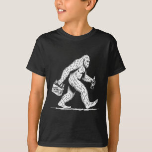 T-shirt Bière Retro Bigfoot Boire - Drôle Sasquatch