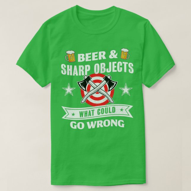 T-shirt Bière Sharp Objets ce qui pourrait mal tourner Ax  (Design devant)