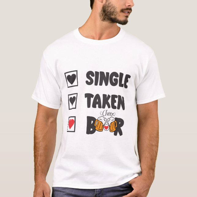 T-shirt Bière simple prise (Devant)