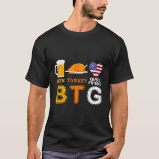 T-shirt Bière Turquie Girfriend-Funny Jour d'Action de grâ