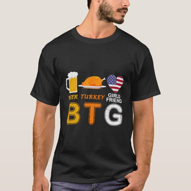 T-shirt Bière Turquie Girfriend-Funny Jour d'Action de grâ (Devant)