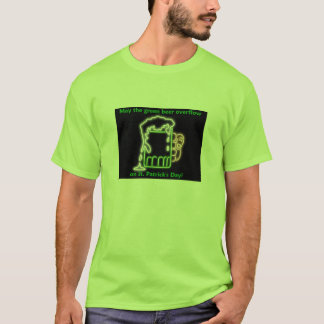 T-shirt bière verte