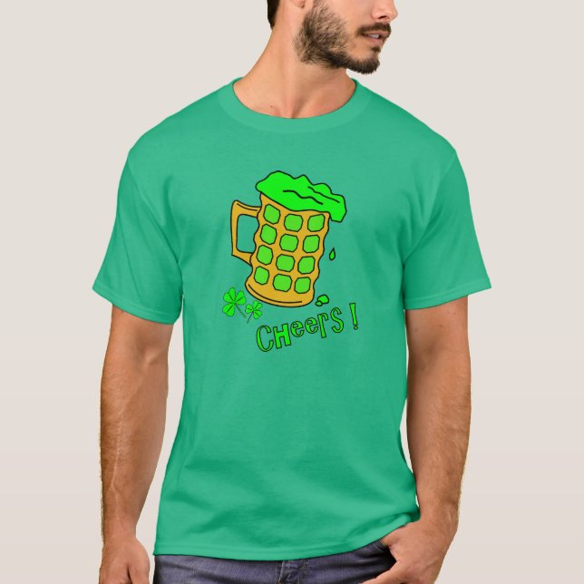 T-shirt Bière verte - Chemises en Jour de l'Saint Patrick (Devant)