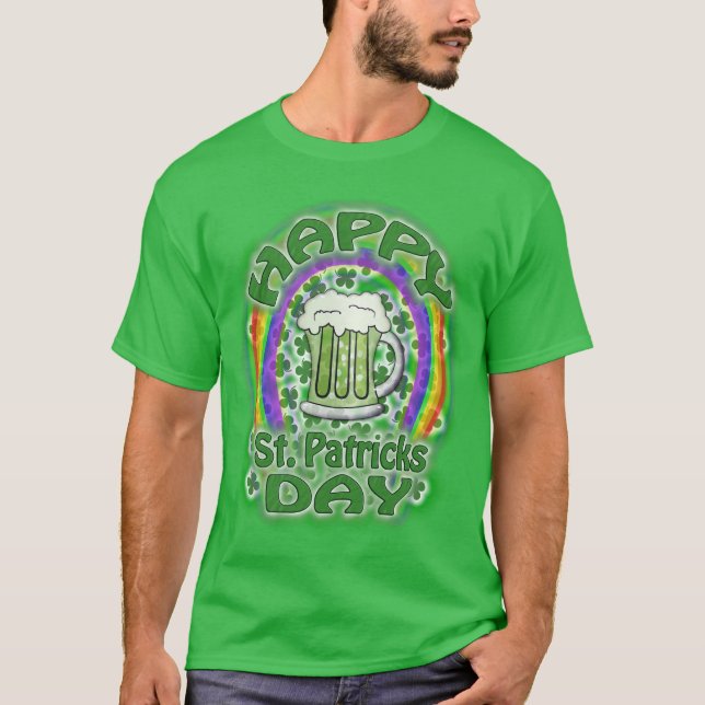 T-shirt Bière verte Jour de la Saint Patrick (Devant)