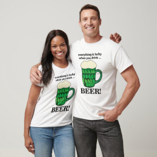 T-shirt Bière verte Lucky Jour de la Saint Patrick