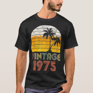 T-shirt Bière vintage 1975 Boire 44e cadeau d'anniversaire