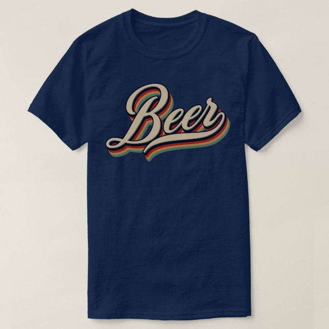 T-shirt Bière Vintage rétro (Design devant)