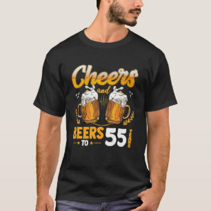 T-shirt Bières À 55 Ans Bière D'Anniversaire