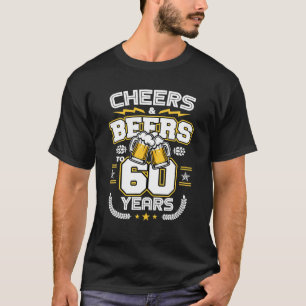 T-shirt Bières à 60 ans Amusant 60e anniversaire