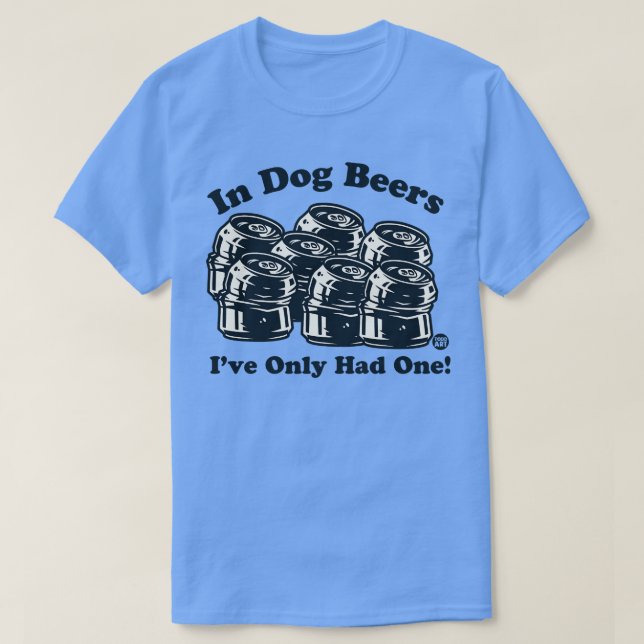 T-shirt bières à chien (Design devant)