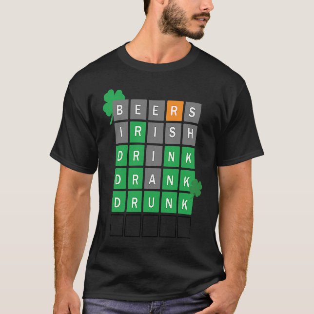 T-shirt Bières Boisson Irlandaise Boisson Boire Bois Drunk (Devant)