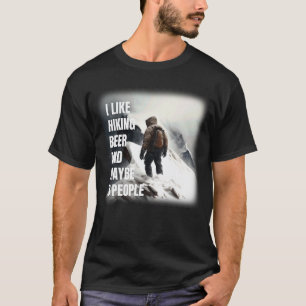 T-shirt Bières de randonnée et montagne de randonnée somme