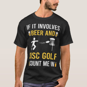 T-shirt Bières Et Golf Disc