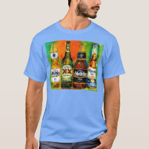 T-shirt Bières mexicaines Couleurs vives Bar Déco