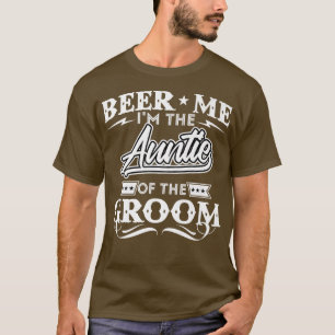 T-shirt Bières pour moi, je suis la tante du marié, buveus
