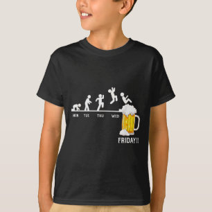 T-shirt Bières tous les jours, Bières chaque semaine, Bièr
