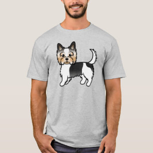 T-shirt Biewer Terrier Yorkshire Terrier Chien de Dessin A