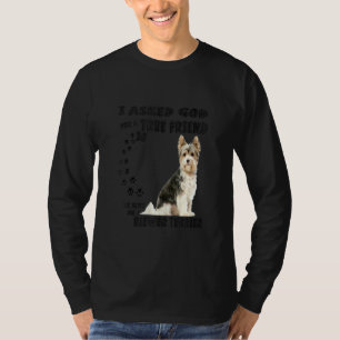 T-shirt Biewer Yorkshire Terrier Citation Maman Papa Cute 