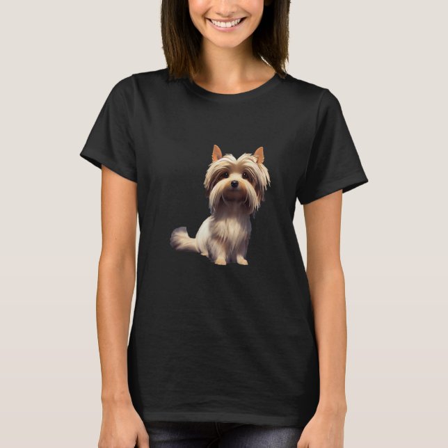 T-shirt Biewer Yorkshire Terrier Dog (Devant)
