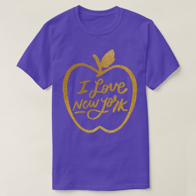 T-shirt Big Apple I Love New York Souvenirs NYC Long Sleev (Design devant)
