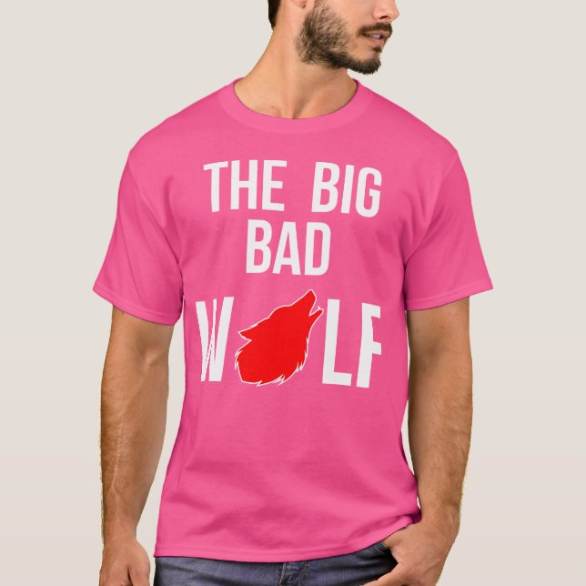 T-shirt Big Bad Wolf Easy Werewolf Halloween (Devant)