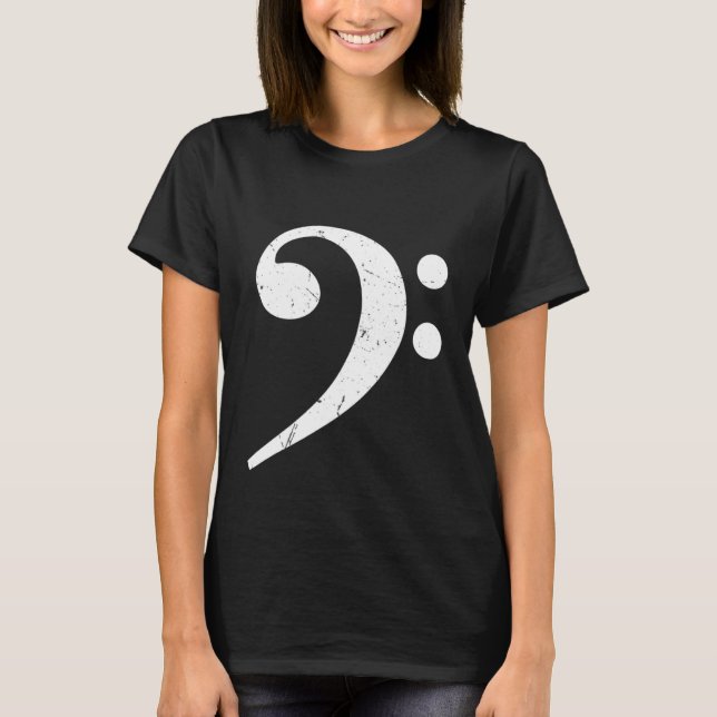 T-shirt Big Bass Clef Bassist (Devant)