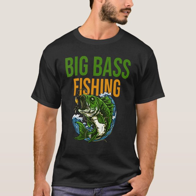 T-shirt Big Bass Fishing Best (Devant)